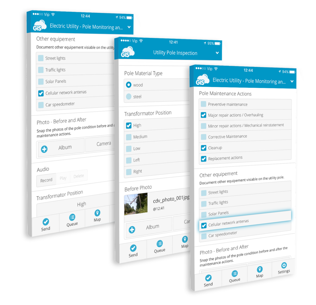 Smart city apps - mobile forms