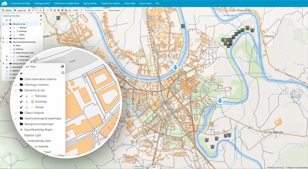 How to Create a Hydrological Map - Hydrology Map Elements At Risk